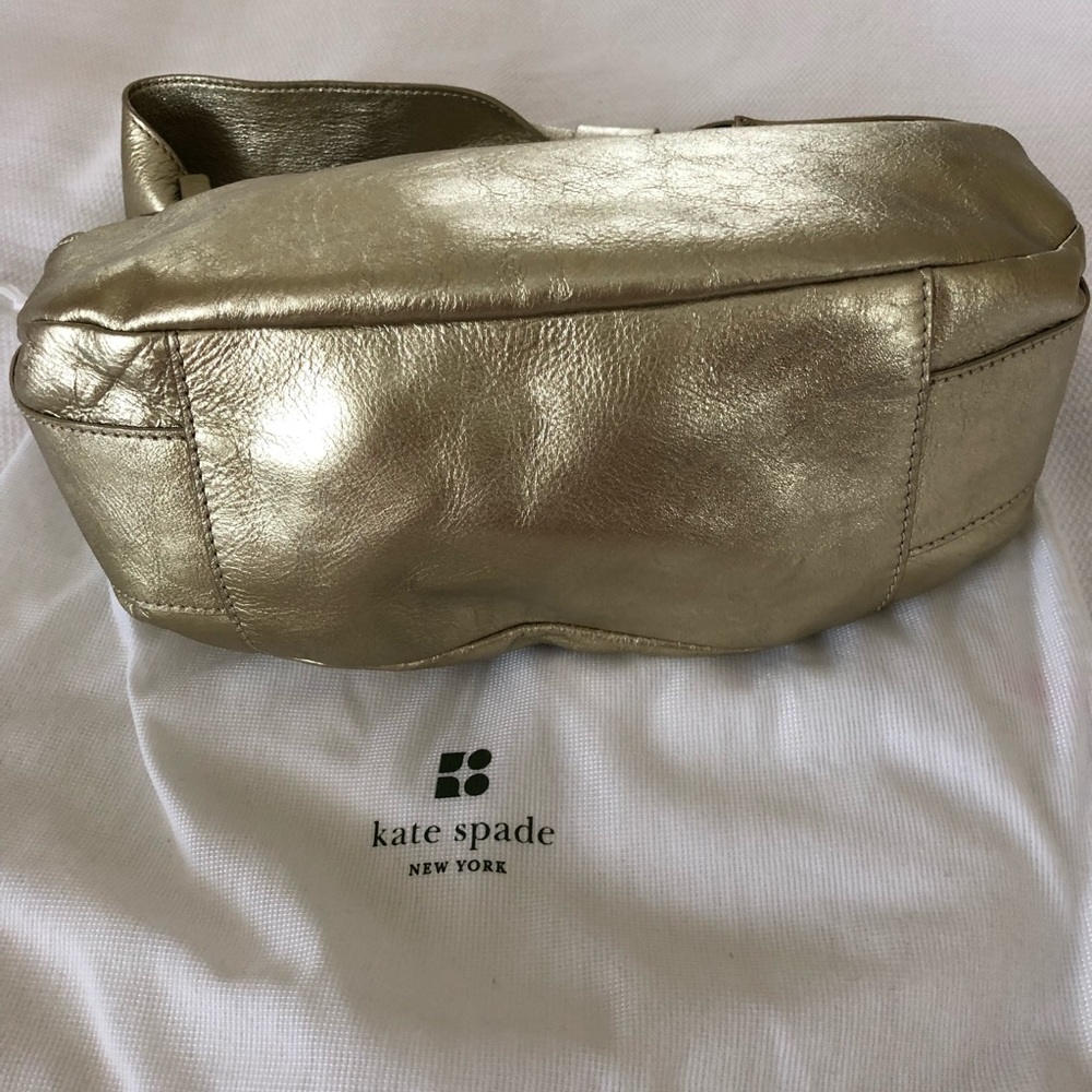 Kate Spade Gold Shoulder Bag VTG Y2K - Picture 3 of 5
